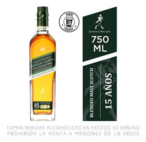 Whisky Johnnie Walker Green Label 750ml