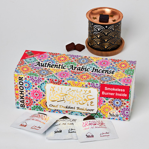 Set De Incienso Dukhni Oud Bakhoor Variety Box Con Quemador