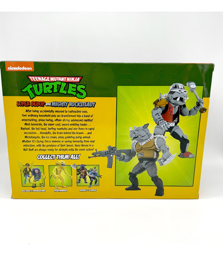 Tmnt Tortugas Ninja Super Bebop And Mighty Rocksteady Neca