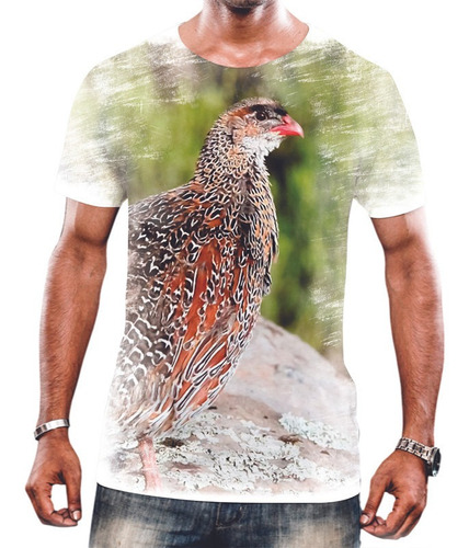 Camisa Camiseta Unissex Animal Codorna Pássaro Ave 2