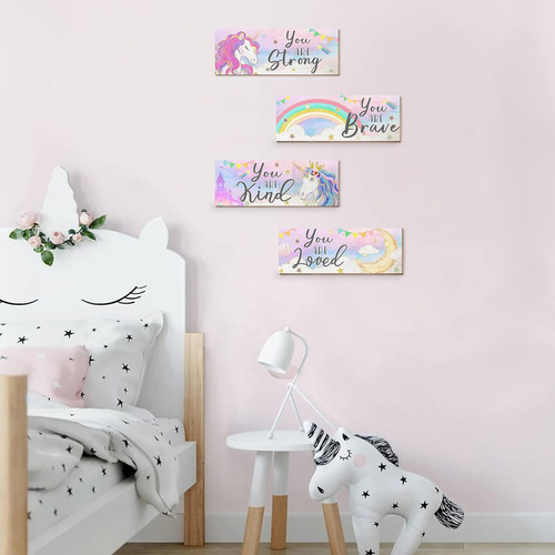 Cloverkoi Decoración De Hábito De Unicornio Para Dormitorio