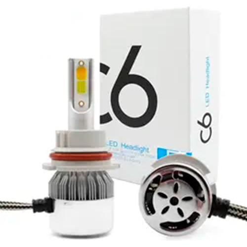 Par Foco Led 9004 2 Led Blanco-ambar Y Estrobo 3800lm 12-24v