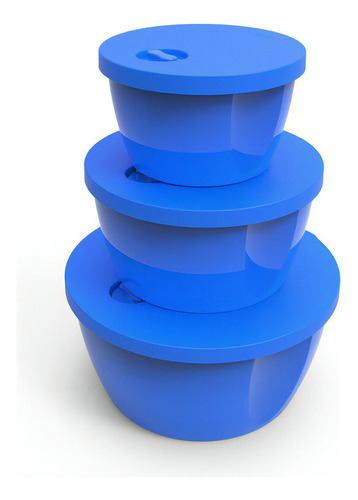 Pote Cor & Arte Redondo Decora Pmg - 10 Tipos De Cores Cor Azul