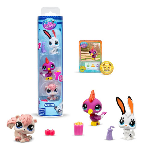 Set De 3 Figuras Coleccionables Littlest Pet Shop Parque