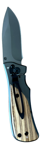 Navaja De Monte Mango De Madera Acero Inox 8583