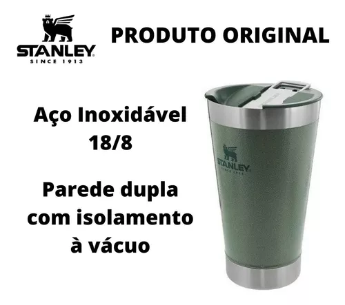 Copo Térmico de Cerveja com Tampa Stanley Hammertone Green 473ML, Shopping