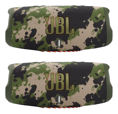 Jbl Charge 5 Par Altavoces Bluetooth Portátiles Impermeables Camuflaje