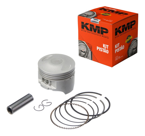 Imagem 1 de 3 de Pistao Aneis Kmp Taxado Honda Bros 150 03 A 05 Ohc 2mm