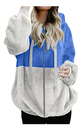 Chaqueta De Manga Larga De Felpa Con Capucha Y Bolsillos Par