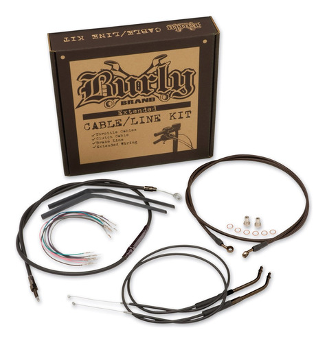 Burly  marca Kit Linea Cable Freno Para Clubman Bar Harley