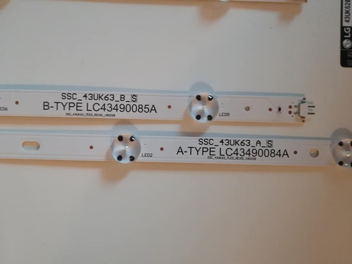 Set O Kit Cintas Led O Backligh Led LG 43uk6200psa 43uk6200 (Usado)