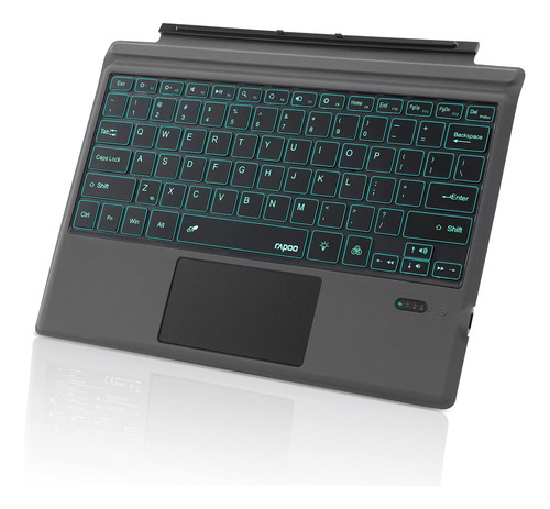 Xk200s Teclado Bluetooth Surface Pro, 7 Colores Retroilumina