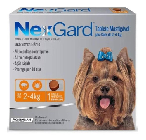 Nexgard 2-4 Kg Para Pulgas Y Garrapatas