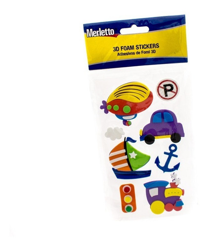 Sticker Fomi  / Foami Figuras Surt. 3d Merletto