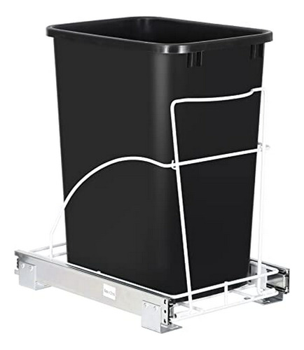 Cubo De Basura Extraíble 7.6 Gal Para Cocina En Negro