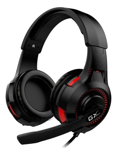 Imagen 1 de 2 de Audífonos gamer Genius GX Gaming HS-G600V negro y rojo