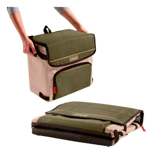 Imagen 4 de 10 de Bolso Termico Oliva 34 Latas Coleman (col70334)