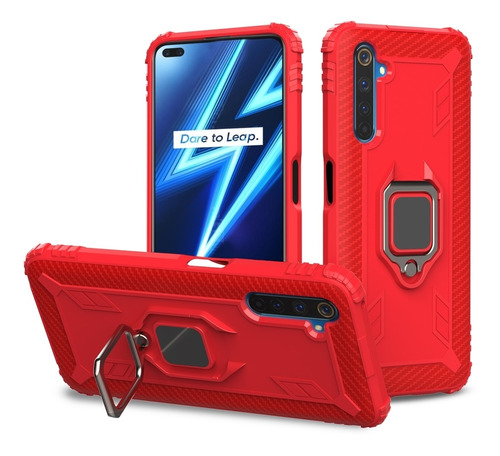 Funda Protectora Para Oppo Realme 6 Pro Con Soporte