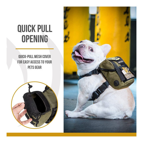 Onetigris Mochila Para Perros, Mochila Duradera Para Perros Verde.
