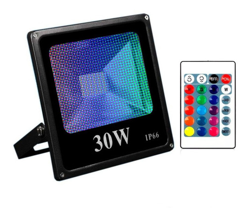 Reflector Led Rgb 30w Bajo Consumo Alta Potencia Exterior