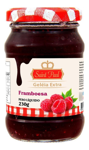 Geleia De Framboesa Premium Saint Paul 230g