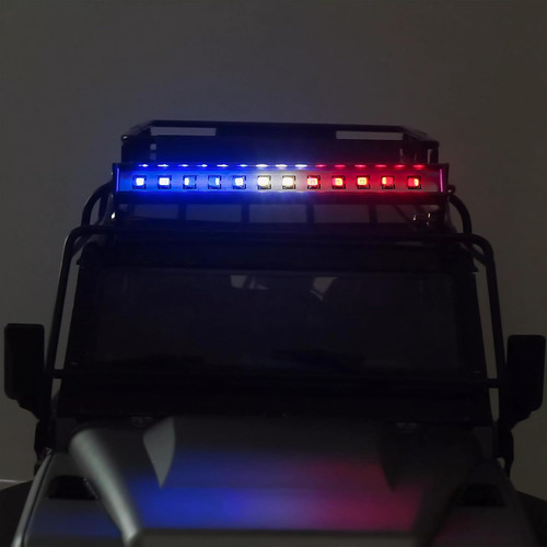Barra De Luces Rc, 12 Lámparas Led 8 Modos De Flash 3 Colore