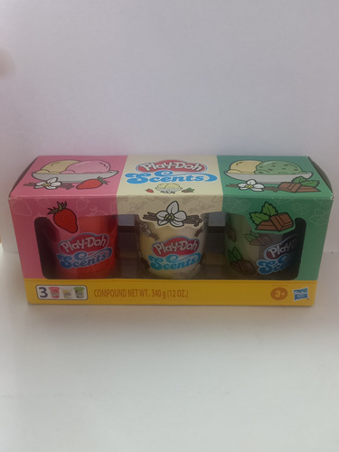 Play Doh Scents Ice Cream Plastilina 3 Pack 340g Con Aromas 