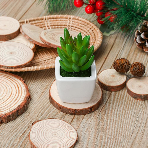 Rebanadas De Madera De Pino Natural, Corteza De Árbol, Sumin