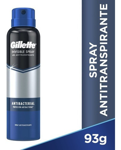 Spray Gillette Antibacterial 93gr/150ml