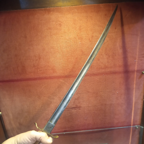 Puñal Criollo Facon Antiguo Cuchillo Solingen Sable Casco Marrón Claro (Usado)