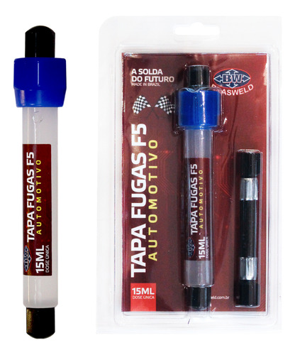 Kit 2 Tapa Fugas F5 Super Ar Automotivo C/mang Elimina Vazam