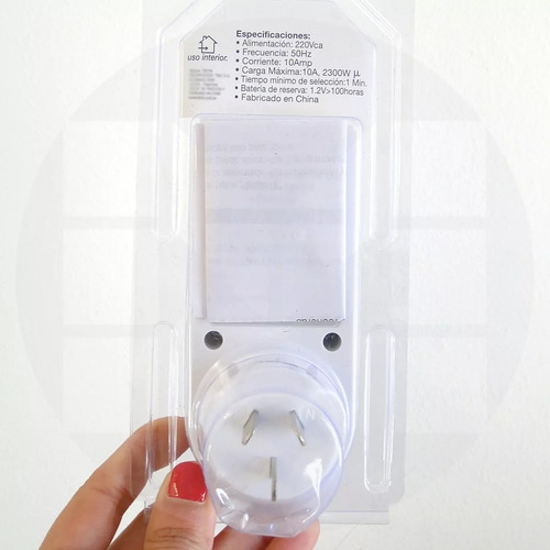 Terruptor Timer Horario Digi Enchufable Progr Ts-ge20-a