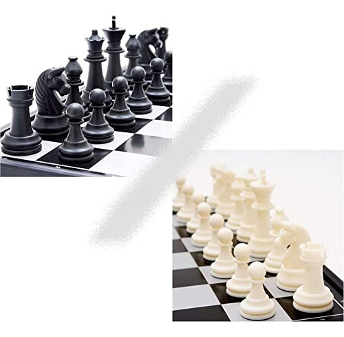 Juego De Ajedrez De Viaje Magnético Multiusos, Plegable, 126