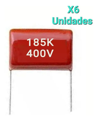 Condensador Poliester 1.8uf 185k 400 V (6 Unidades) 