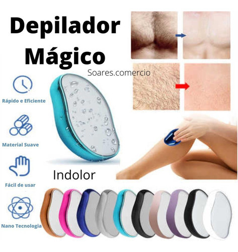 Mini Depilador De Cristal Feminino Removedor Pelos Sem Dor