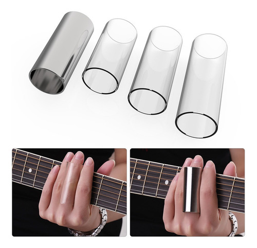 B Conjunto De Slides Para Guitarra Inclui 3 Lâminas De
