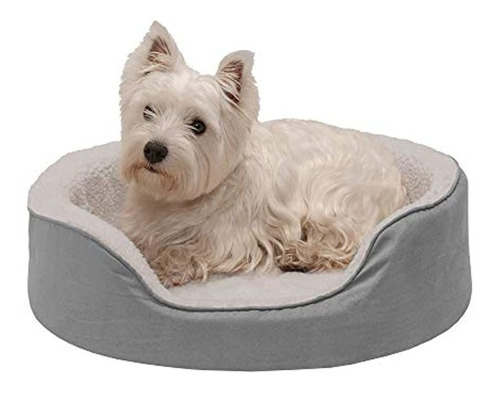 Furhaven Pet - Cama Para Perros Con Tumbona Ovalada Redonda