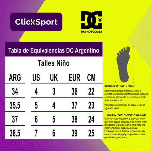 Zapatillas Dc Lifestyle Niño Striker V Ss Blanco-negro Cli