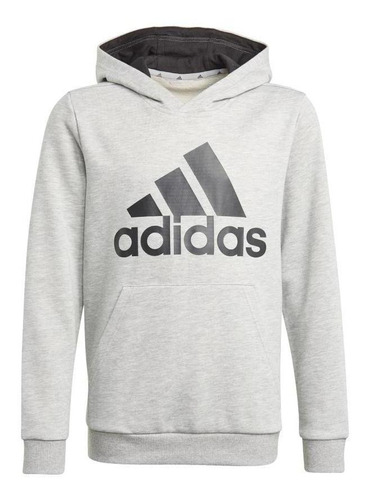 Polerón Con Gorro Niño adidas Essentials Gris