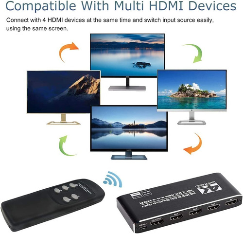 Switch Switchera Hdmi Conmutador 4x1