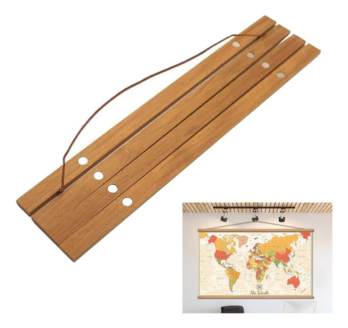 4 Marco De Cartel Magnético De Madera De Teja Marco De 61cm