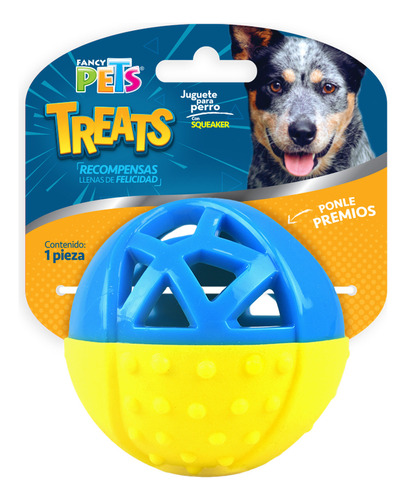 Fancy Pets Juguete Treats Pelota P/premios Interactiva T P R Color Azul
