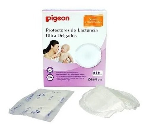 Protector Para Lactancia Ultra Delgados Pigeon 24+4 Und