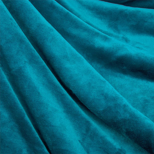 Manta Azul Verdoso Abrigadora Y Suave Con Borrega 127x152cm