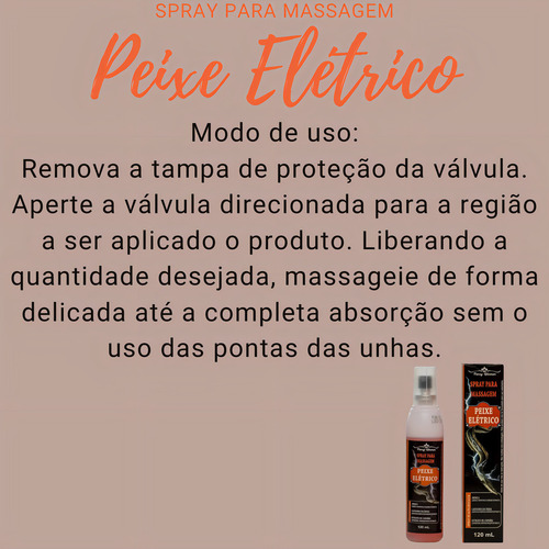 Kit Spray Massagem Icerelief + Massagem Peixe Elétrico