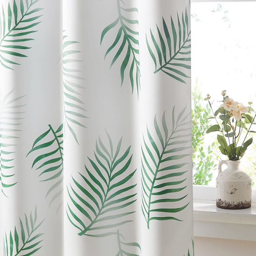 Plant Living Room Curtains 84 Long For   Grommet Top Tr...
