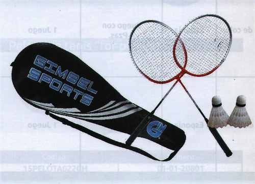 Juego Raquetas Badminton Semi Profesional