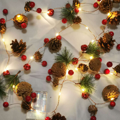 Cadena De Luces Led Navideñas Para Decoración En Forma De Co