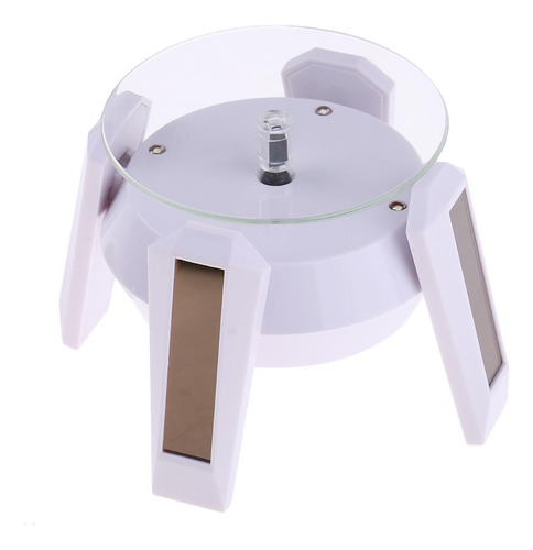 Solar / Batteryshowcase 360 Soporte Base Blanca Y Luz