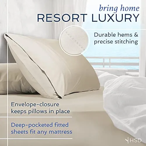 Hotel Sheets Direct 100% Bamboo Sheets - Juego De Sábanas Y